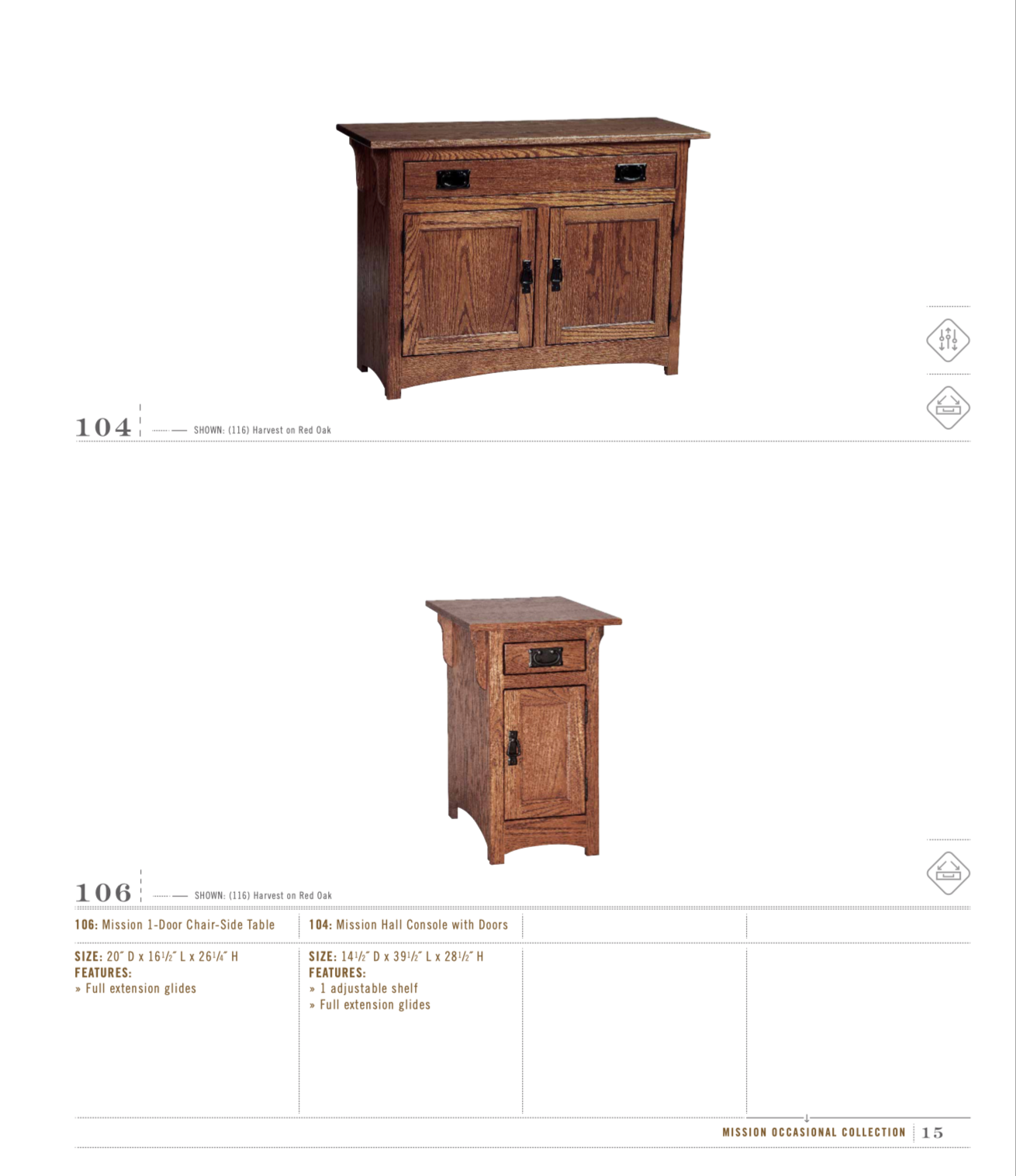 Mission 62″ TV Entertainment Center in Rustic Cherry