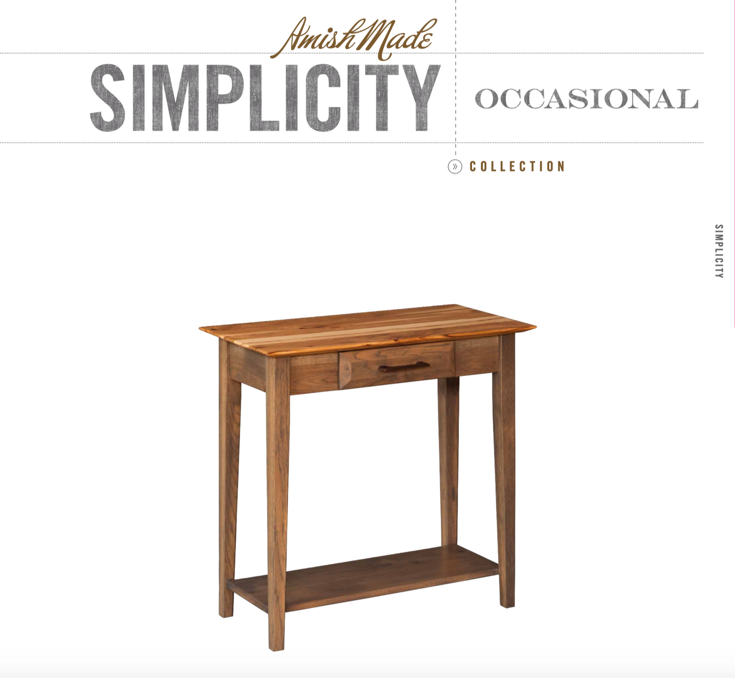 Simplicity Wedge End Table