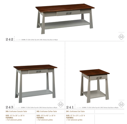 Craftsmen 37" Sofa / Console Table