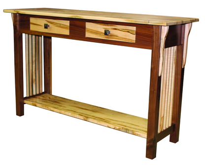 Prairie Mission Wormy Maple and Walnut 48" Sofa Table
