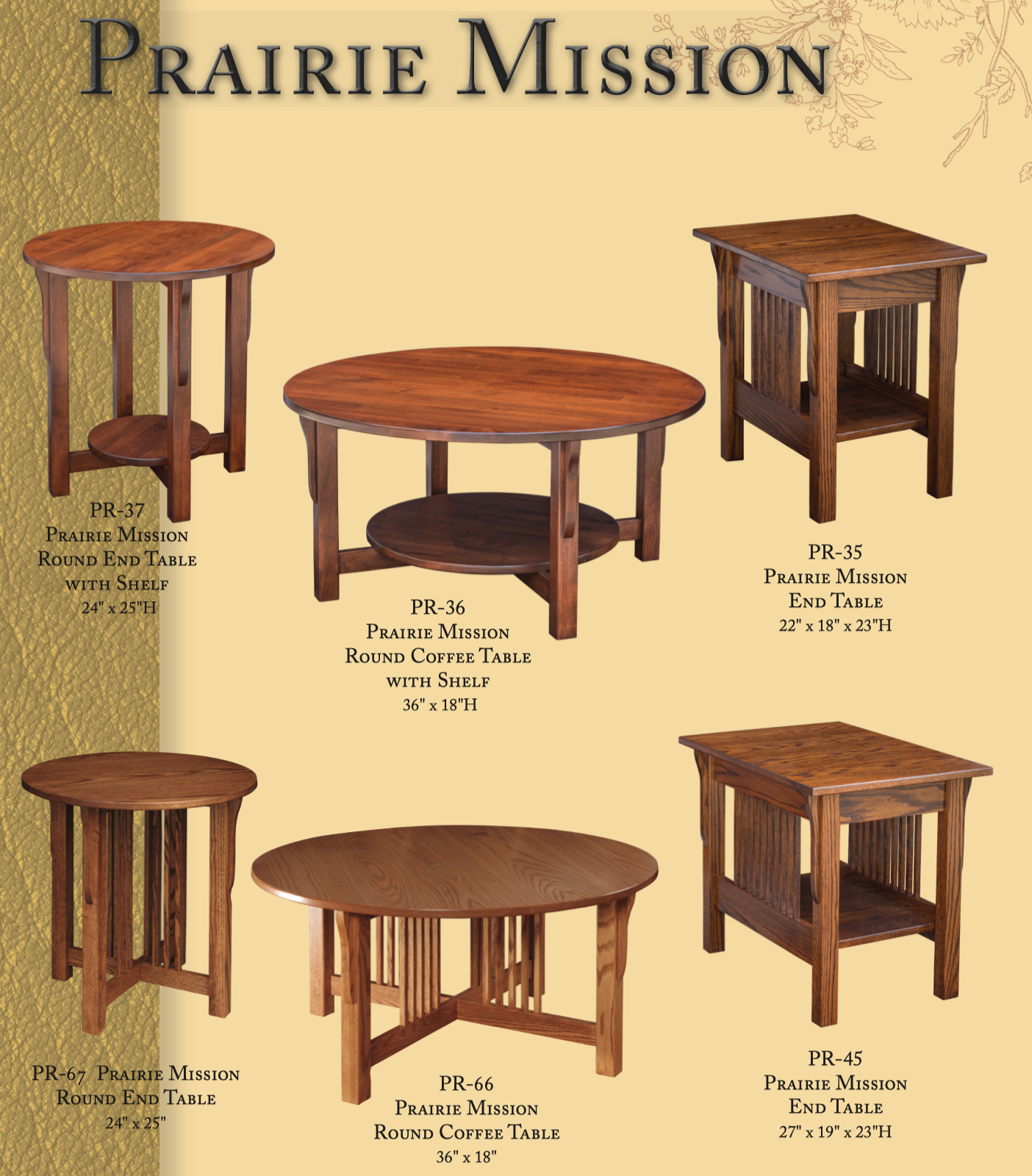 Prairie Mission 19" x 24" End Table