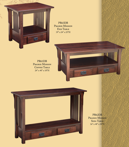 Prairie Mission Wormy Maple and Walnut Small 42" TV Stand