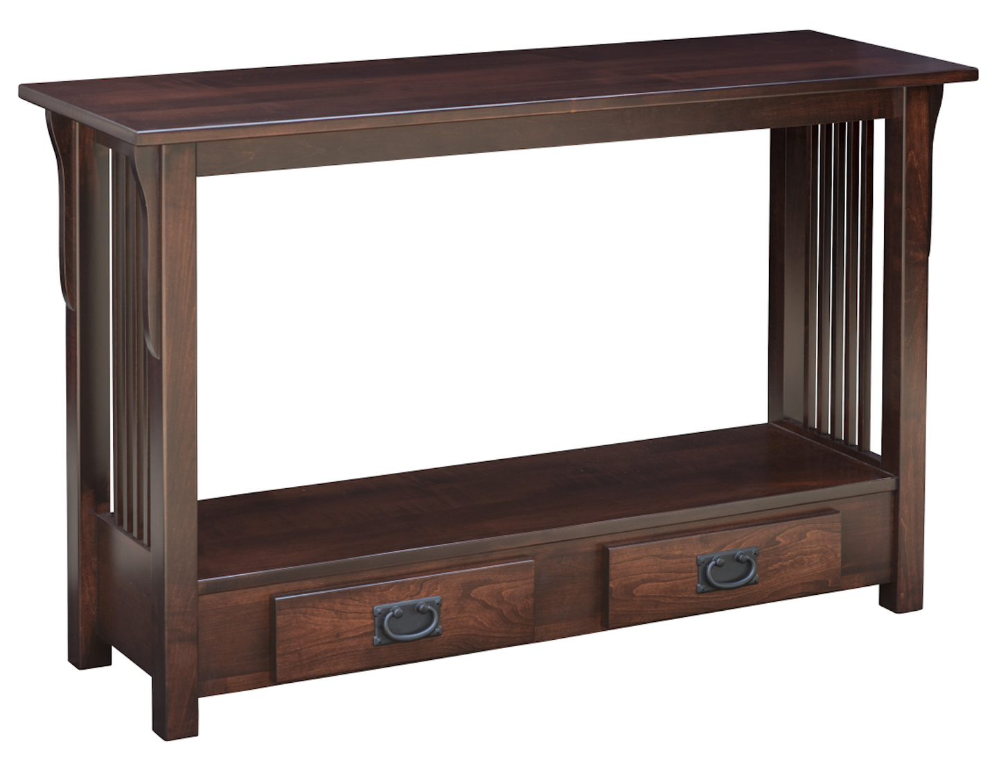 Prairie Mission 48" Sofa Table in Brown Maple