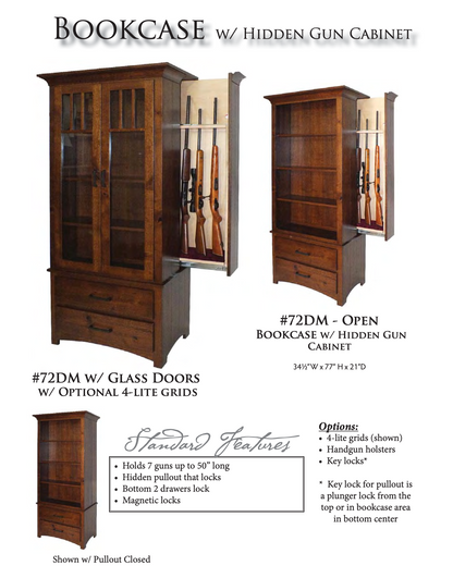Custom Traditional Corner Gun Cabinet