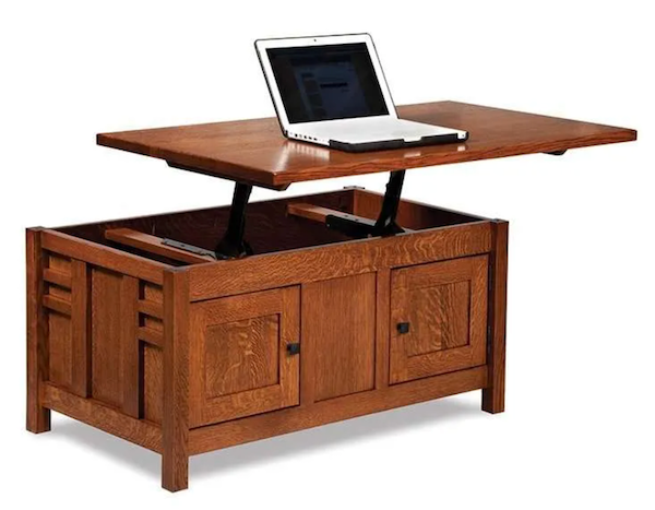 Kascade Enclosed Lift Top Coffee Table W/Doors