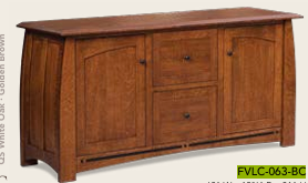 Boulder Creek 2 Drawer, 2 Door Lateral File Credenza
