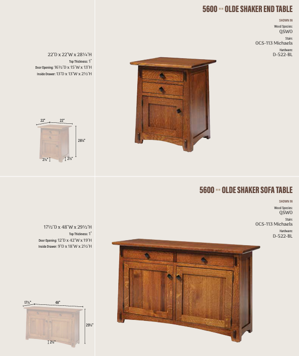 Olde Shaker  End Table