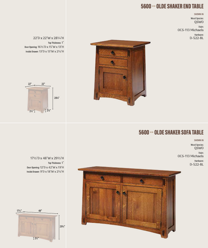 Olde Shaker  End Table