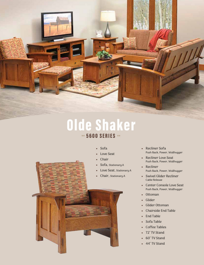 Olde Shaker 60" TV Stand w/ Shelf & 2-Doors