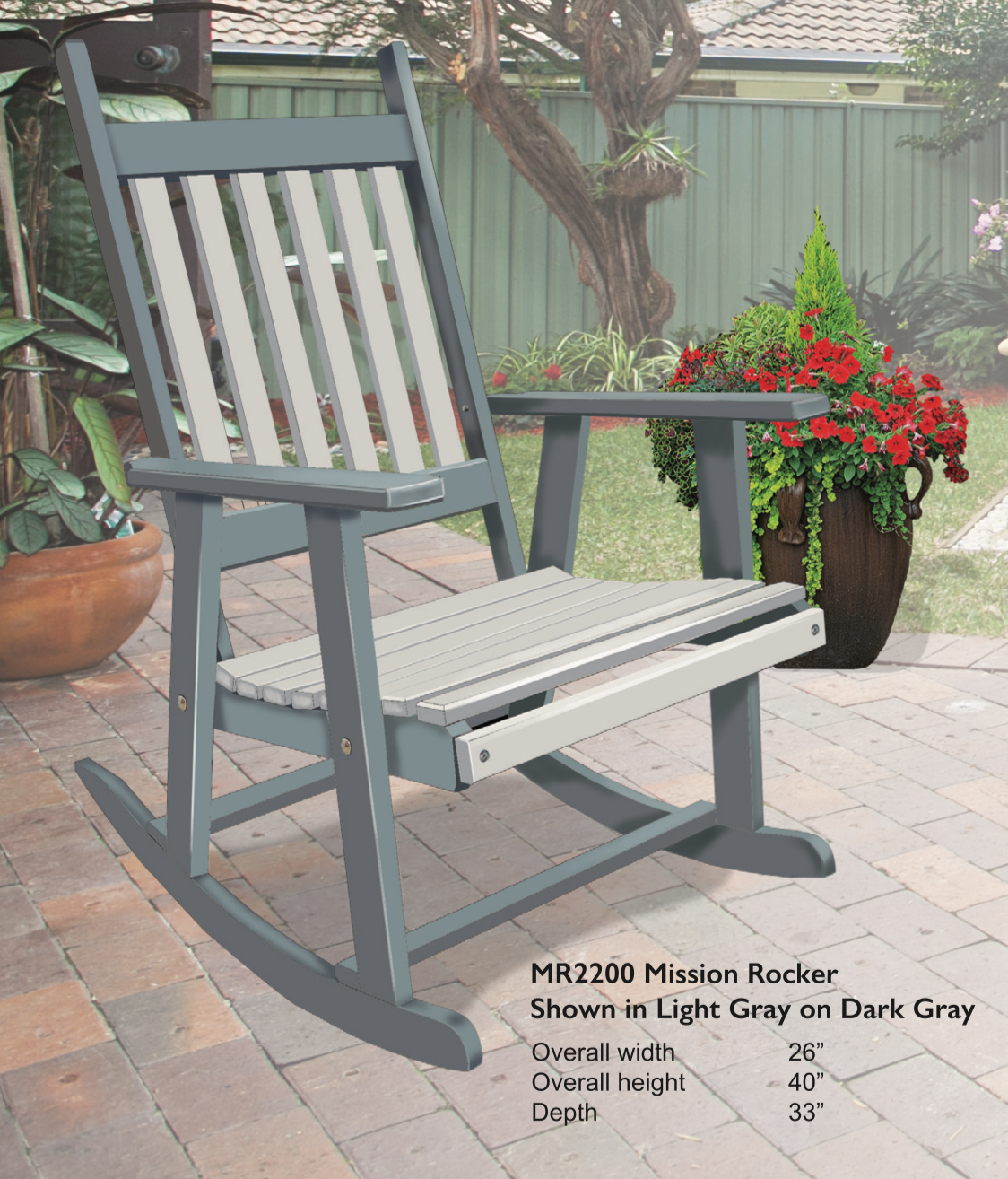 Poly Mission Rocking Chair