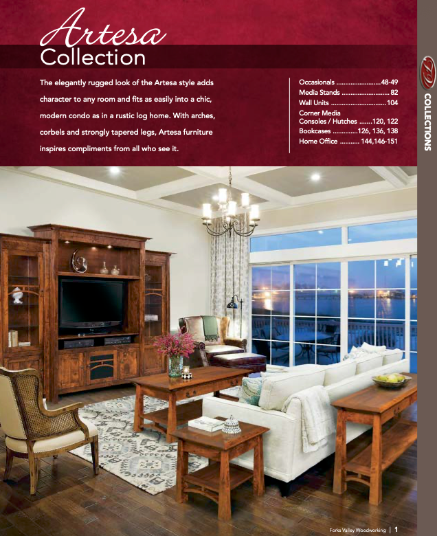 Artesa 4 Shelf, 2 Door Bookcase