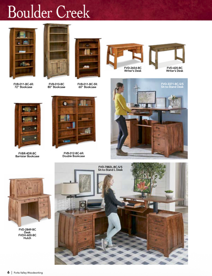 Boulder Creek 2 Drawer File Cabinet W/Finished Backside