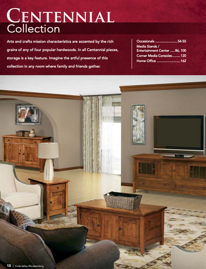 Centennial 2 Door, 1 Drawer Corner Console Stand