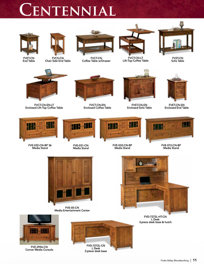 Centennial Open Coffee Table W/Drawer