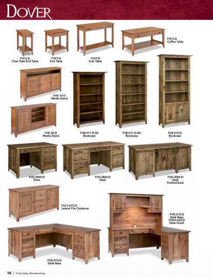 Dover Open Coffee Table W/Drawer