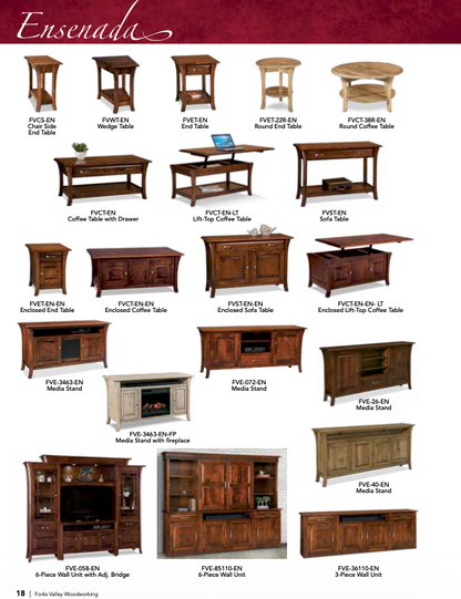 Ensenada 2 Drawer File Cabinet W/Finished Backside