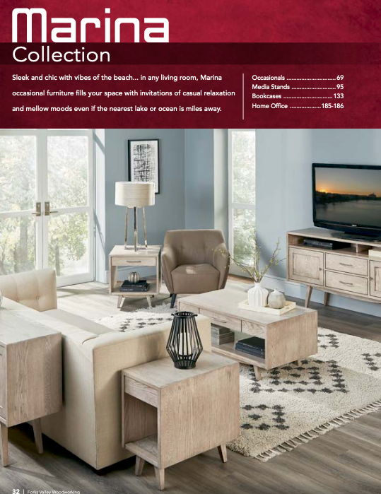 Marina Open Coffee Table W/Drawer