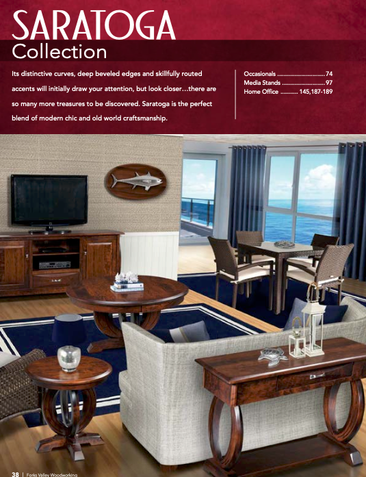 Saratoga Open Sofa Table W/Drawer