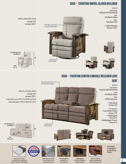 Tiverton Swivel Glider Recliner