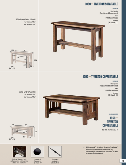 Tiverton Sofa Table