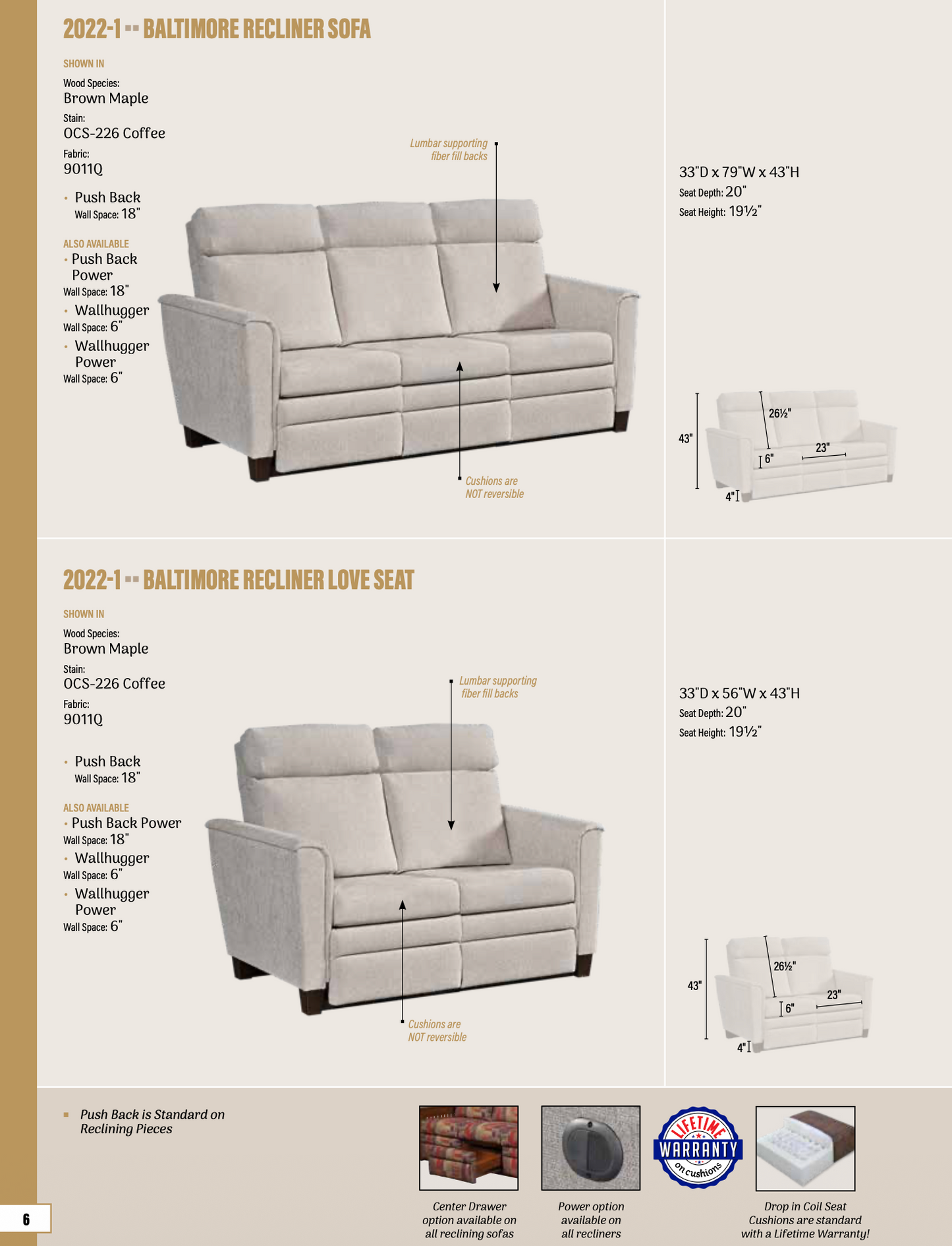Baltimore Recliner Sofa