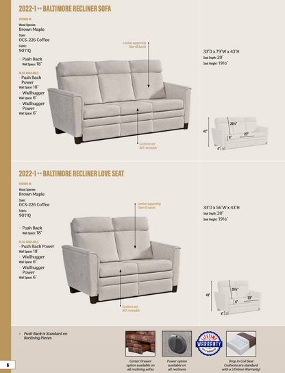 Baltimore Recliner Sofa