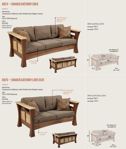 Shaker Gateway Love Seat