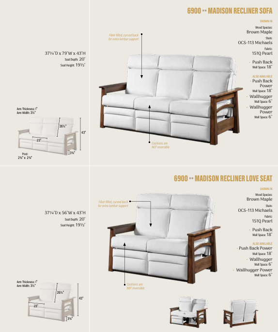 Madison Recliner Sofa