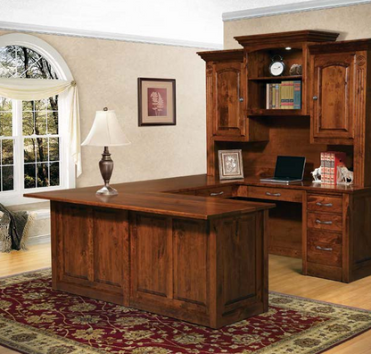 Victorian 10 Drawer U Desk (Base Only)