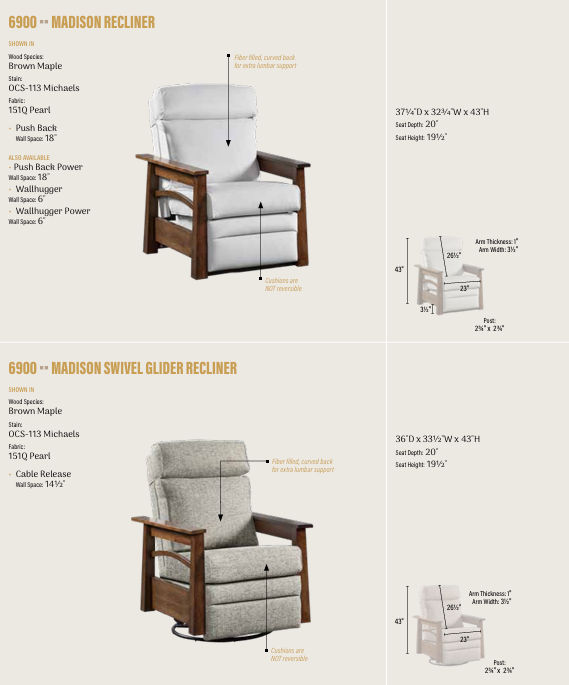 Madison Swivel Glider Recliner