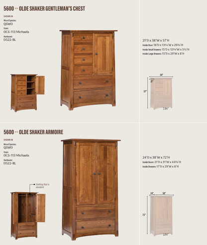 Olde Shaker Gentleman’s Chest