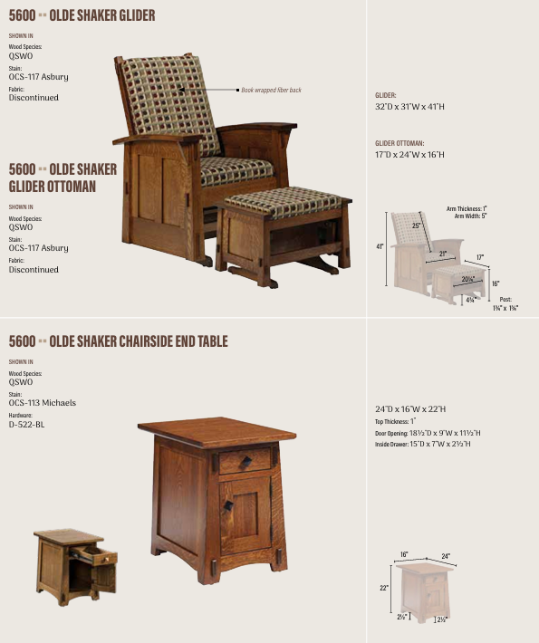 Olde Shaker  Chairside End Table