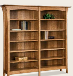 Ensenada 10 Shelf Double Bookcase