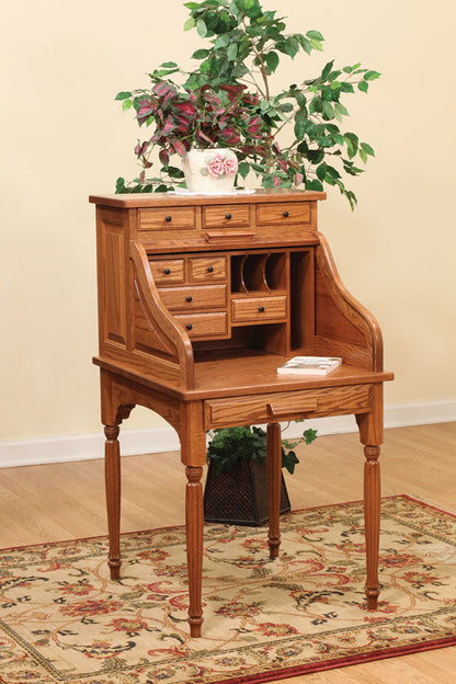 28″ Secretary Rolltop Desk