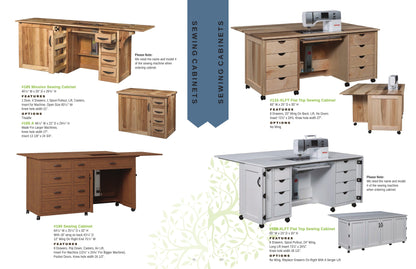 XL Flat Top Sewing Cabinet