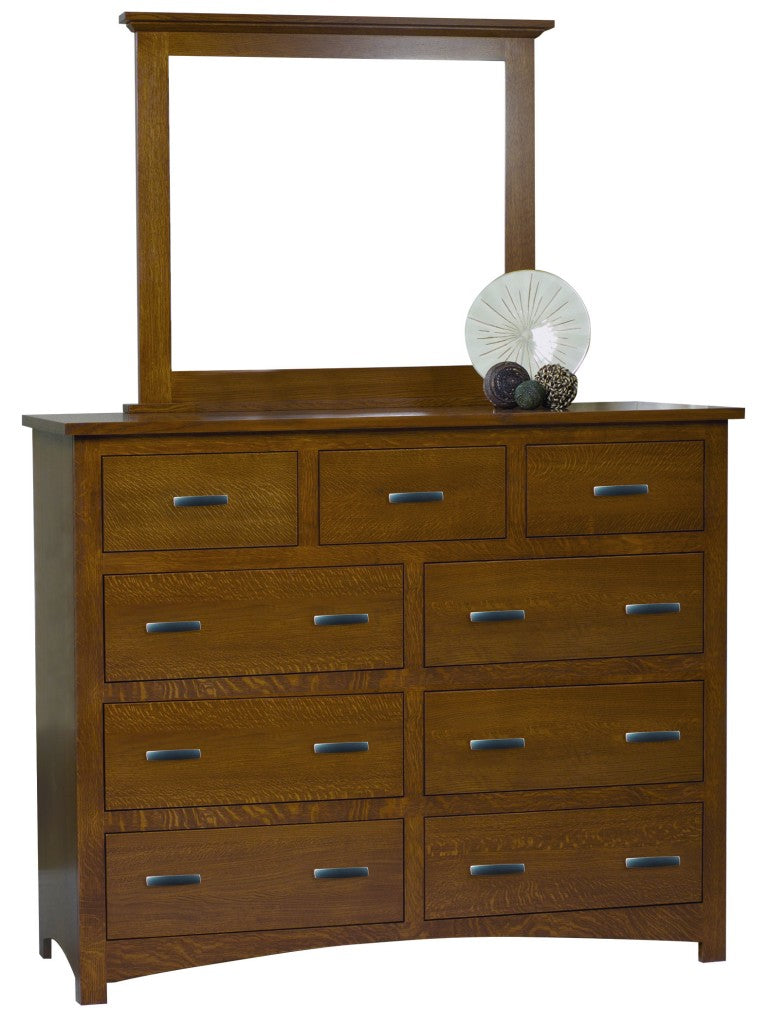 Siesta Mission Tall Dresser with Mirror - 61" Wide