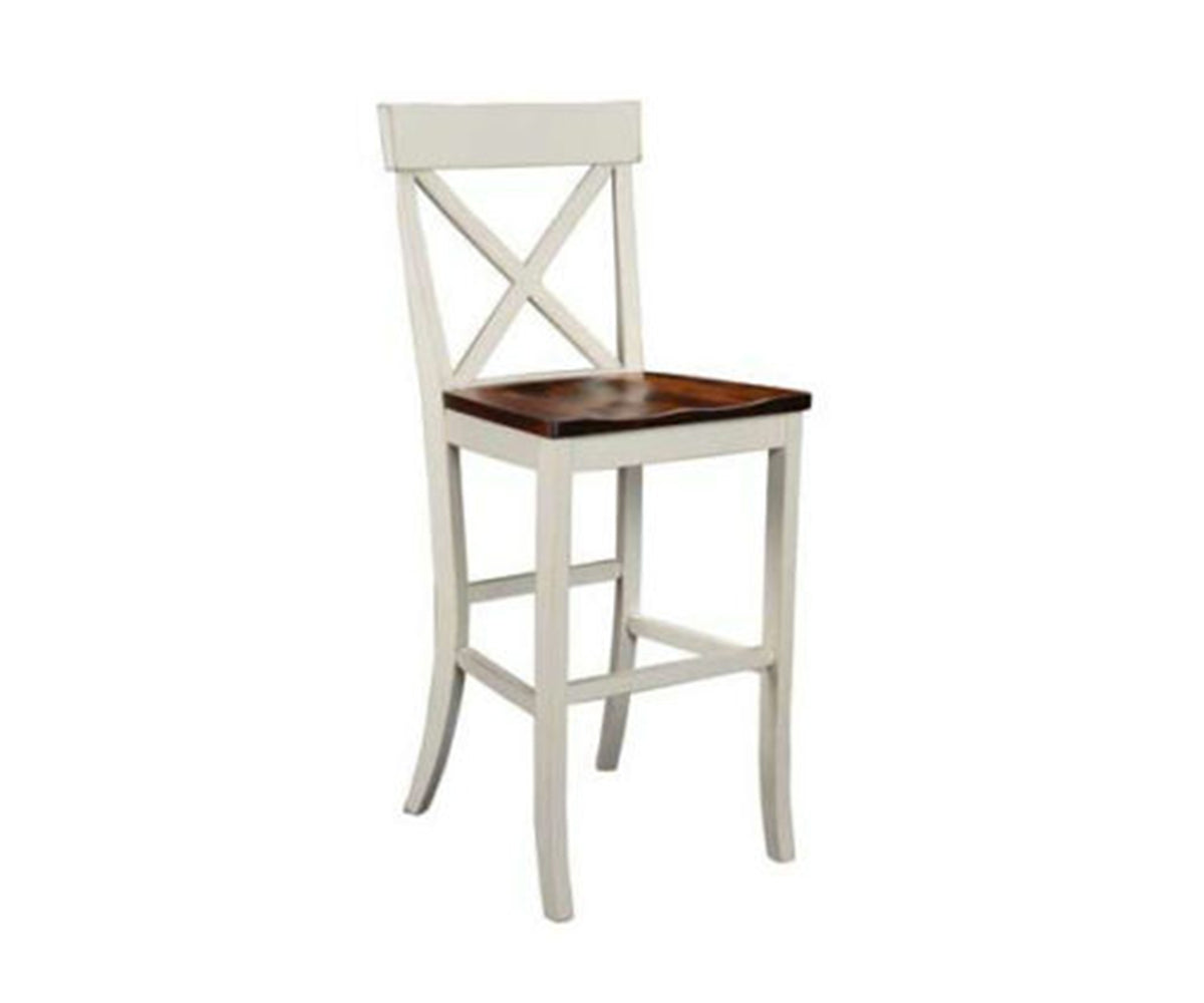 Single X-Back Bar Chair