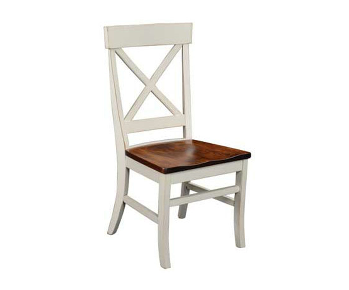 Single X-Back Side Chair