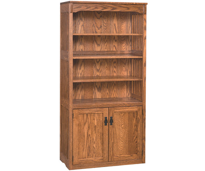 Spindle Bookcase with Doors