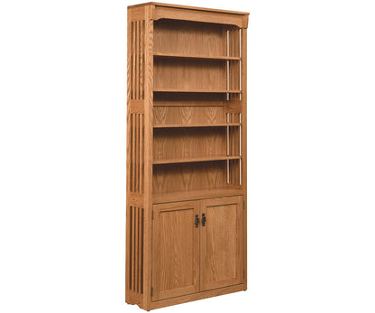 Spindle Bookcase with Doors