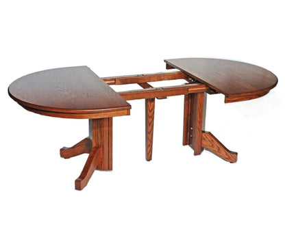 Split Single Pedestal Table