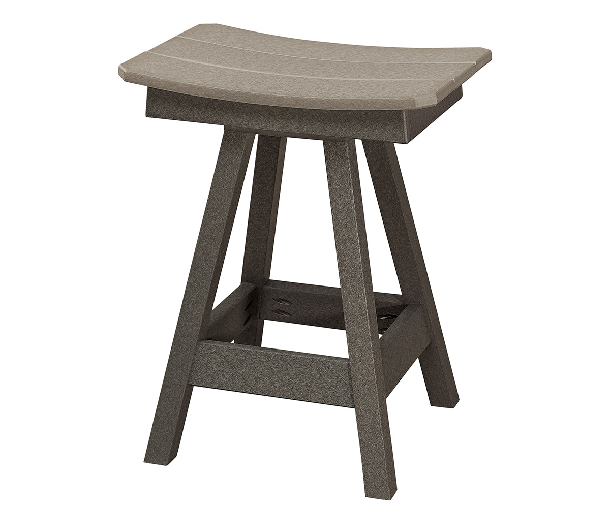 Poly Swivel Bar Stool 24" Counter Height
