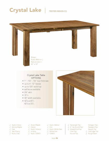 Crystal Lake Table