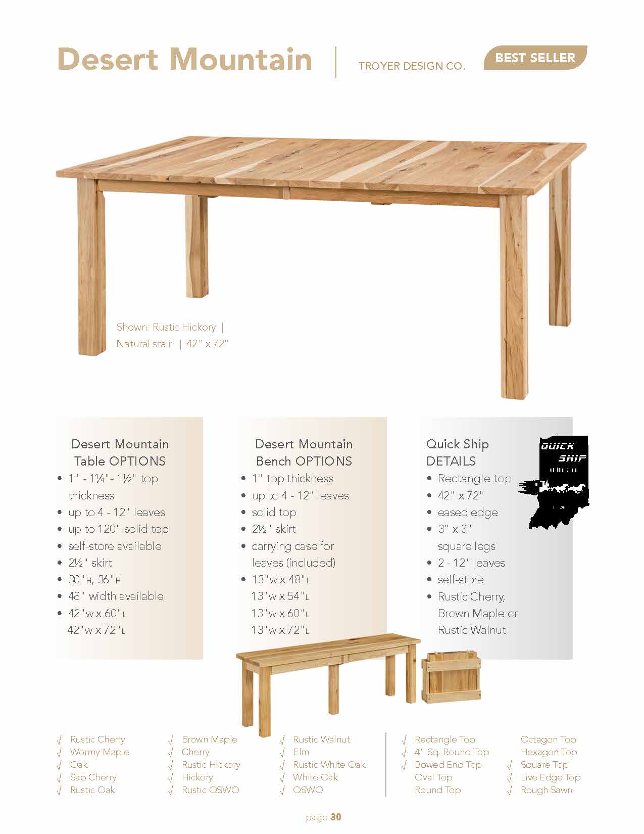 Desert Mountain Table