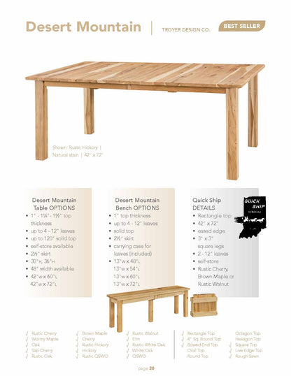 Desert Mountain Table