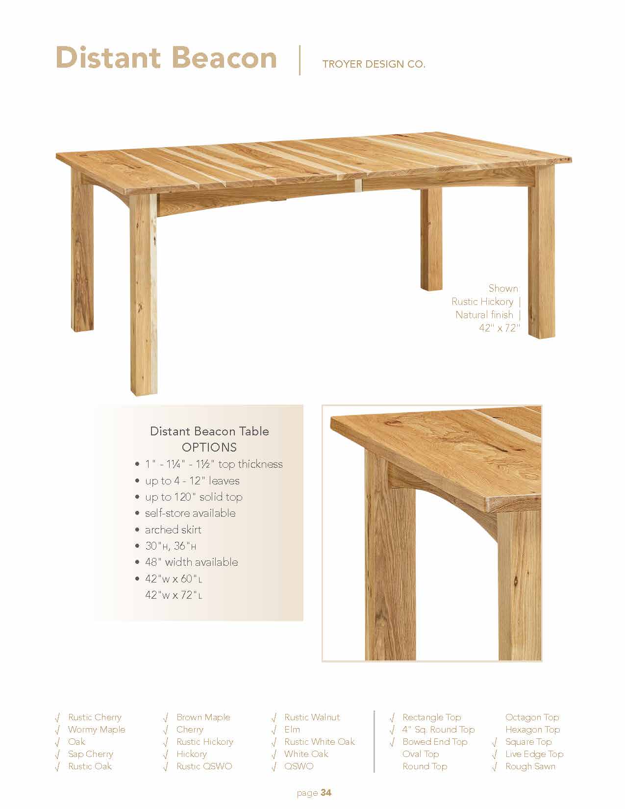 Distant Beacon Table