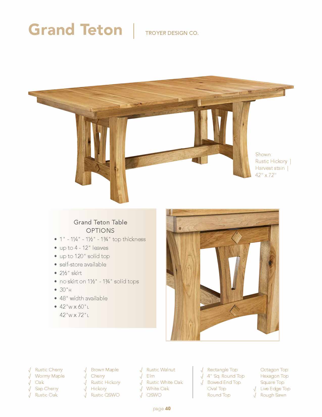 Grand Teton Table