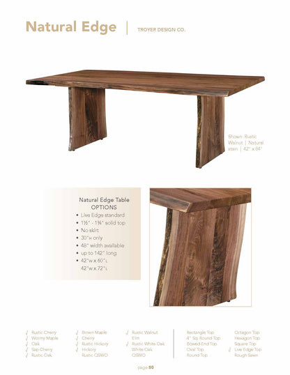 Natural Edge Table