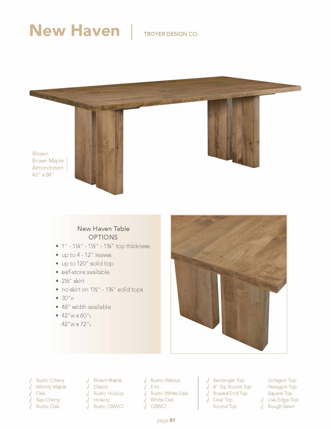 New Haven Table