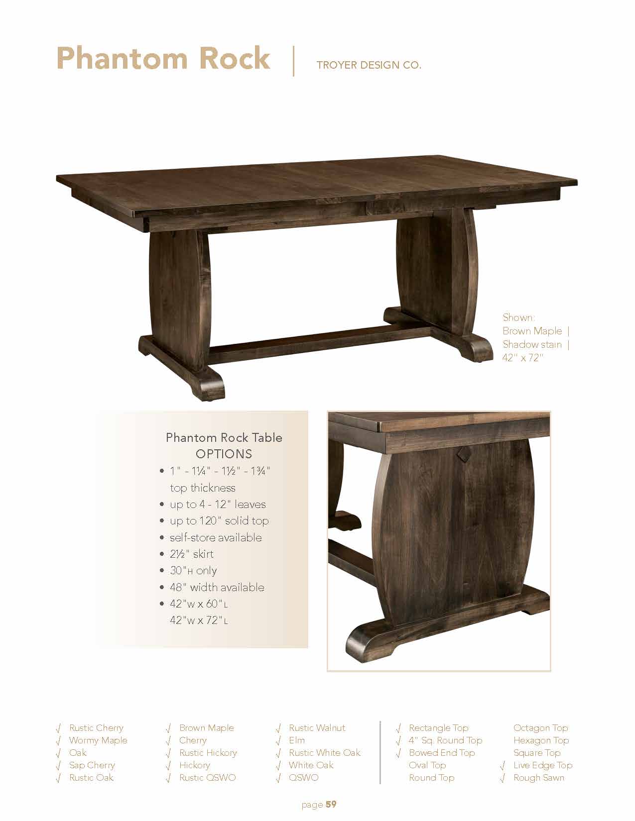 Phantom Rock Table